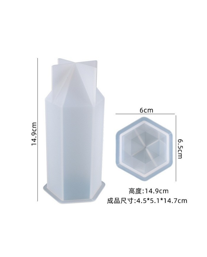 Kristal Kule Epoksi Reçine ve Mum Silikon Kalıp -Kod:1009