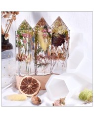 Kristal Kule Epoksi Reçine ve Mum Silikon Kalıp -Kod:1009