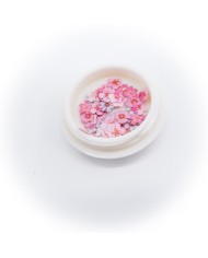 5D Renkli Pembe Tonları Mini Çiçek