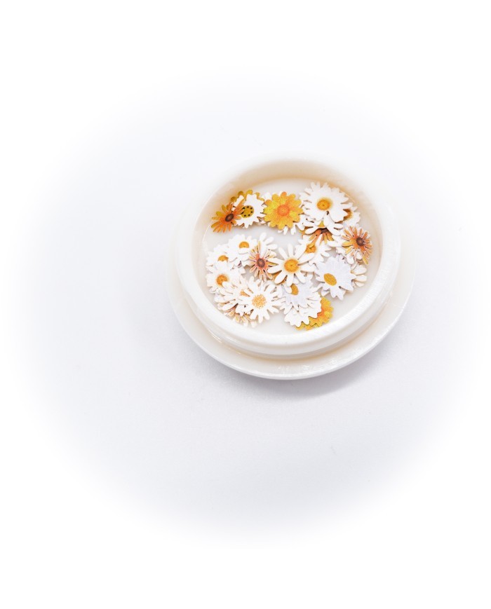 5D Renkli Mini Sarı Papatya