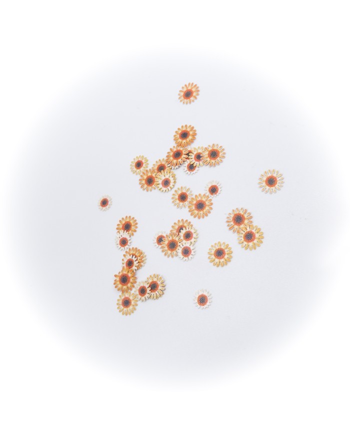 5D Renkli Mini  Papatya Turuncu