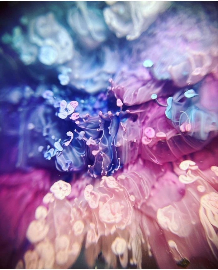 Alkol Bazlı Epoksi Mürekkep Boya  15 cc - Mor  Ebru Pigment