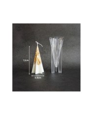 Yıldız Piramit Mum Mika Kalıbı