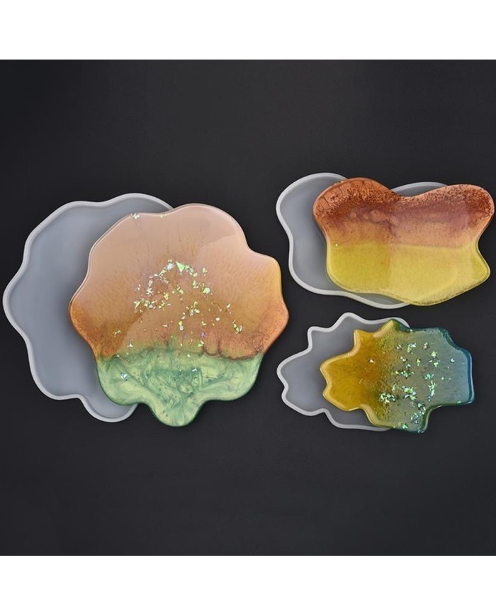 Bardak Altı Reçine Epoksi Kalıp - 3 boyut Set -241-ABC