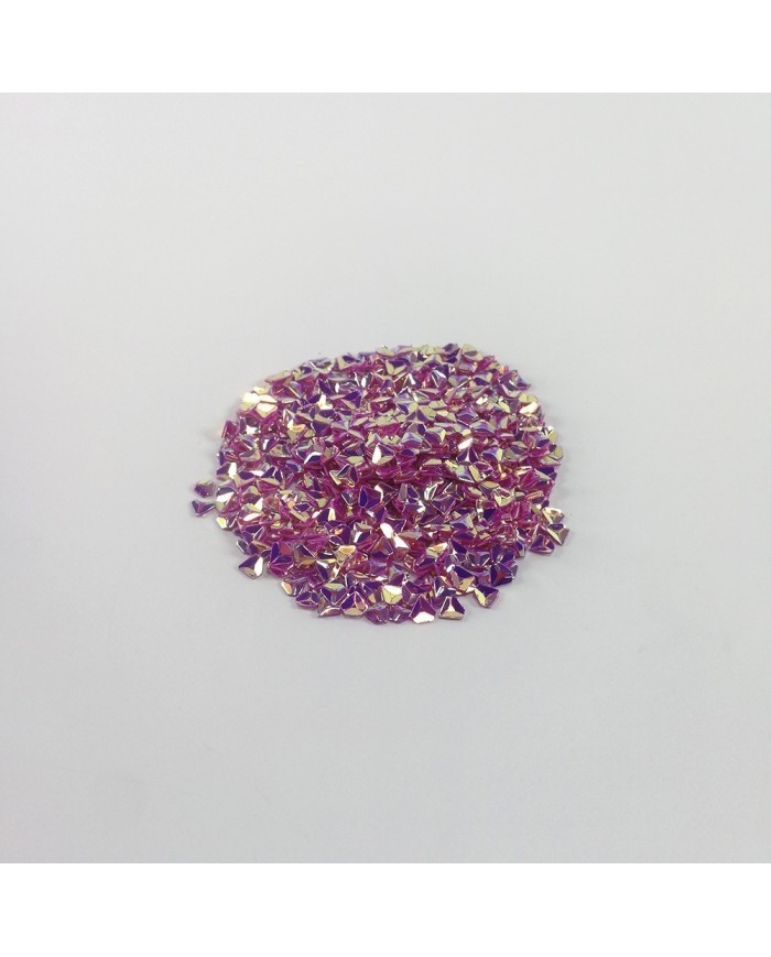 Üçgen Pul Kırığı - Parlak Pembe 25 gr