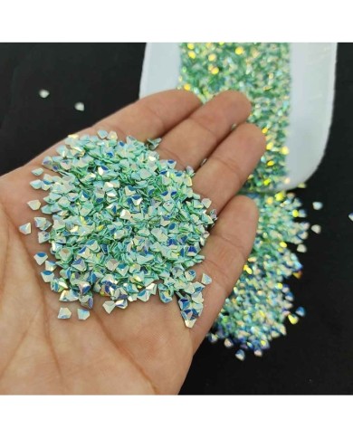 Üçgen Pul Kırığı - Su Yeşili 25 gr